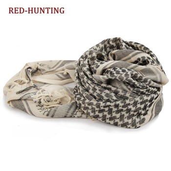 Φουλάρι Tactical Hunting Shemagh Tactical Desert Keffiyeh Κασκόλ αραβικού λαιμού με φούντα 43x43 ίντσες