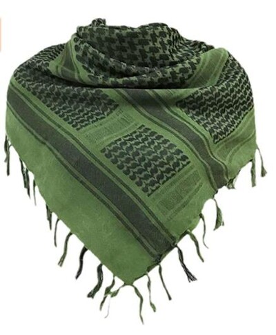 Taktinė medžioklės skara Shemagh Tactical Desert Keffiyeh galvos kaklo skara arabiška įvyniojimas su kutu 43x43 colių