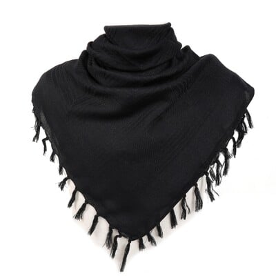 Cotton Blend Lightweight Shemagh Desert szélálló hidzsáb sál csíkos mintás Arab Keffiyeh vastagított sálpakolás férfiaknak