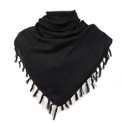 Bavlnená zmes ľahká púštna vetruodolná hidžábová šatka s pruhovaným vzorom, arabská keffiyeh, zahustená šatka pre mužov