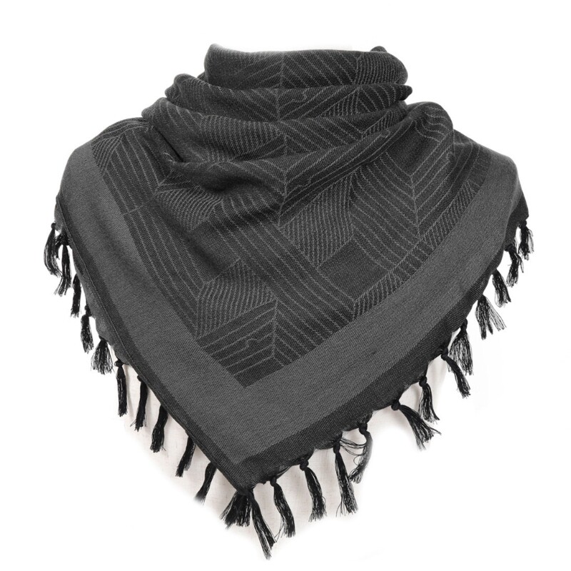 Bavlnená zmes ľahká púštna vetruodolná hidžábová šatka s pruhovaným vzorom, arabská keffiyeh, zahustená šatka pre mužov