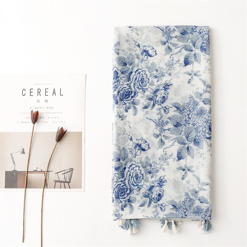 Naujas prabangus prekės ženklo medvilninis šalikas Moteriškos didelės skaros Dizainas Hijab Echarpe Spausdinti kutus Šalikai Lady Beach pavogė duslintuvą Foulard