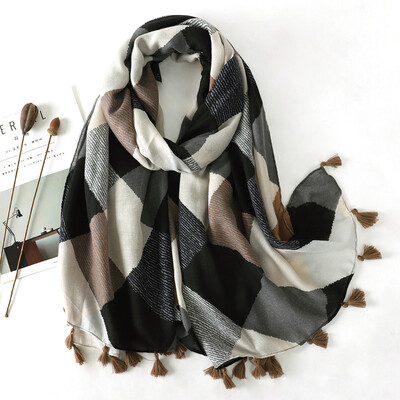 2023 Fashion Paisley Abstract Floral Ciuc Viscoza Şal Eşarfă Damă Înaltă Calitate Wrap Subţire Pashmina Furat Hijab Musulman 180*90Cm