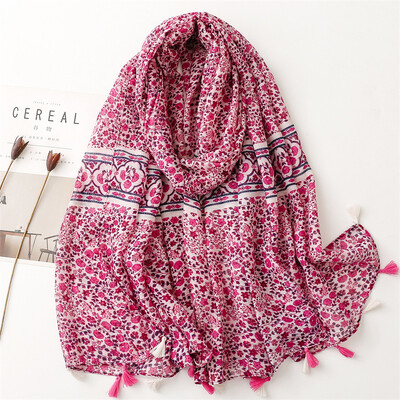 2023 Fashion Paisley Abstract Floral Ciuc Viscoza Şal Eşarfă Damă Înaltă Calitate Wrap Subţire Pashmina Furat Hijab Musulman 180*90Cm