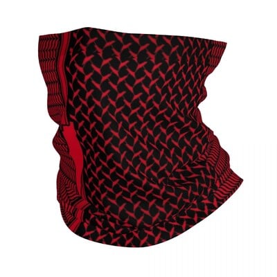 Kufiya Keffiyeh Bandana Lack Gaiter με στάμπα κόκκινο μαύρο Shemagh Balaclavas Μάσκα Κασκόλ Ποδηλασία Ιππασία Άνδρες Γυναίκες Ενήλικες Όλη τη σεζόν