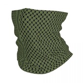 Hatta Kufiya Ľudová šatka na krk, arabská keffiyeh, shemagh, kukly, šatka na tvár, teplá čelenka, rybárska unisexová šatka pre dospelých, vetruodolná