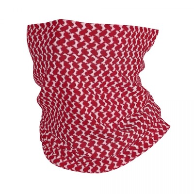 Близкоизточен Keffiyeh Bandana Gaiter с щампа Red White Kufiya Shemagh Balaclavas Маска за лице Шал лента за глава Riding Adult