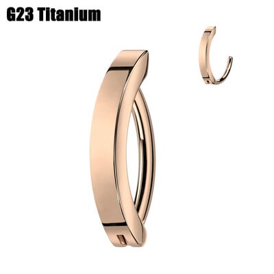 1 db Implantált minőségű titán köldökgyűrű septum gyűrű csattanó hascsipesz köldökgyűrű ívelt súlyzó piercing ékszer