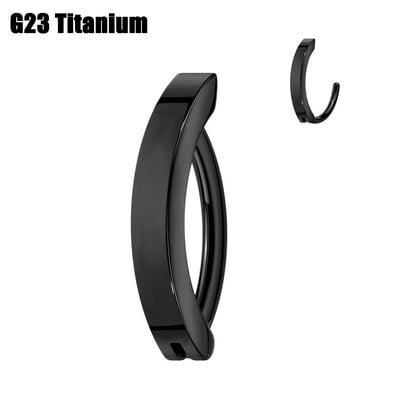 1 db Implantált minőségű titán köldökgyűrű septum gyűrű csattanó hascsipesz köldökgyűrű ívelt súlyzó piercing ékszer