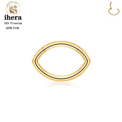 G23 titán orrgyűrű klikker fül porc Tragus Helix Daith kerek fülbevaló karika CZ 16G csuklós szegmens testpiercing ékszer