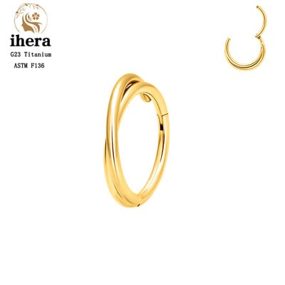 G23 titán orrgyűrű klikker fül porc Tragus Helix Daith kerek fülbevaló karika CZ 16G csuklós szegmens testpiercing ékszer