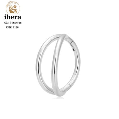 G23 titán orrgyűrű klikker fül porc Tragus Helix Daith kerek fülbevaló karika CZ 16G csuklós szegmens testpiercing ékszer