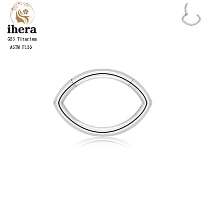 G23 titán orrgyűrű klikker fül porc Tragus Helix Daith kerek fülbevaló karika CZ 16G csuklós szegmens testpiercing ékszer
