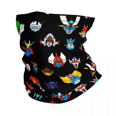 Mazinger Z Bandana nyakmelegítő férfi női téli sícső sál lábszárvédő UFO Robot anime arcvédő