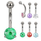 ASTM F136 Titanium PIERC mažo mastelio bambos žiedas bambos žiedas CZ asfaltuotas viršutinis sriegiuotas pilvo auskarų vėrimas bambos žiedai kūno papuošalai