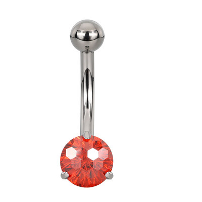 ASTM F136 Titanium PIERC mažo mastelio bambos žiedas bambos žiedas CZ asfaltuotas viršutinis sriegiuotas pilvo auskarų vėrimas bambos žiedai kūno papuošalai