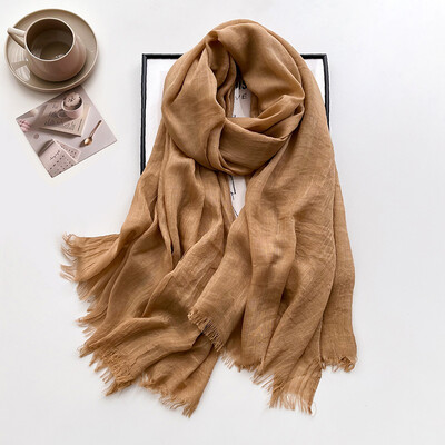 Tömör pamut pashmina kendő női pakolás meleg téli sálak Hidzsáb design nyomat női foulard bandana stoles sál 2024 ÚJ