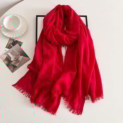 Tömör pamut pashmina kendő női pakolás meleg téli sálak Hidzsáb design nyomat női foulard bandana stoles sál 2024 ÚJ