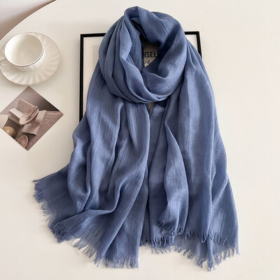 Tömör pamut pashmina kendő női pakolás meleg téli sálak Hidzsáb design nyomat női foulard bandana stoles sál 2024 ÚJ