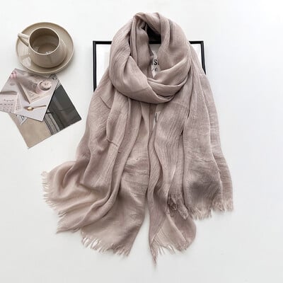 Tömör pamut pashmina kendő női pakolás meleg téli sálak Hidzsáb design nyomat női foulard bandana stoles sál 2024 ÚJ