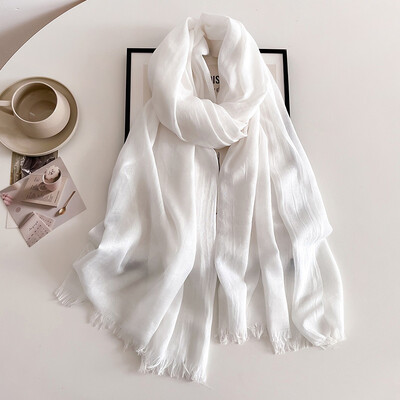 Tömör pamut pashmina kendő női pakolás meleg téli sálak Hidzsáb design nyomat női foulard bandana stoles sál 2024 ÚJ