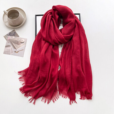 Tömör pamut pashmina kendő női pakolás meleg téli sálak Hidzsáb design nyomat női foulard bandana stoles sál 2024 ÚJ