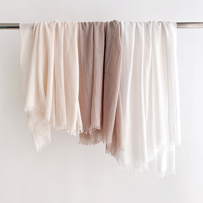 Tömör pamut pashmina kendő női pakolás meleg téli sálak Hidzsáb design nyomat női foulard bandana stoles sál 2024 ÚJ