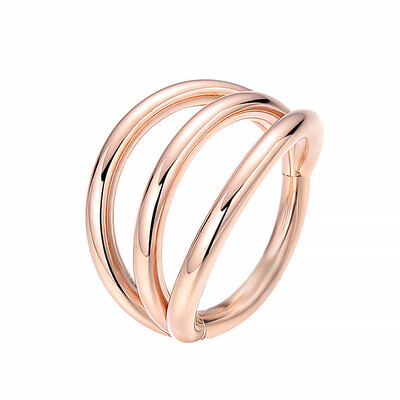 Karike za nos G23 prstenovi od dvostruke pregrade od titana Naušnice za hrskavicu Piercing Helix Otvoreni naslagani zglobni segment za žene i muškarce