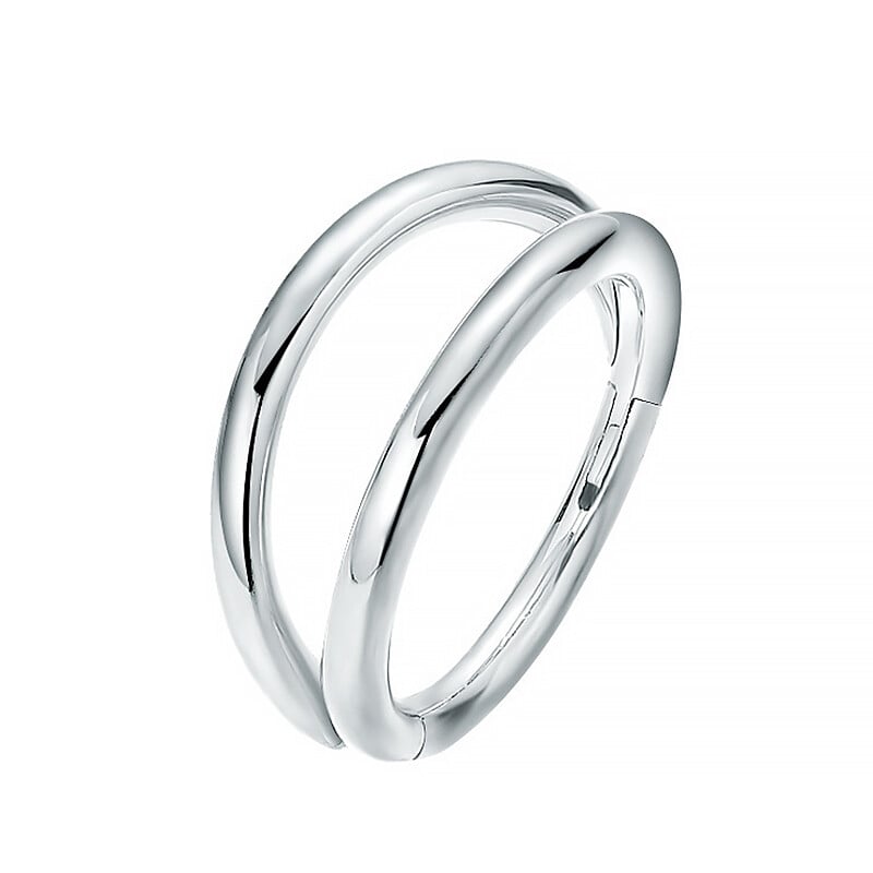 Karike za nos G23 prstenovi od dvostruke pregrade od titana Naušnice za hrskavicu Piercing Helix Otvoreni naslagani zglobni segment za žene i muškarce