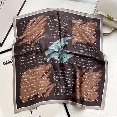 Nová šatka z 100% morušového hodvábu z roku 2023, módna dámska letná plážová šatka, malá šatka, šál, bandana, hidžáb, pašmína, pončo 53*53 cm