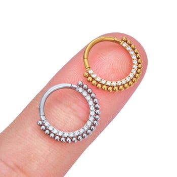 G23 Titanium Piercing Nose Ring Body Jewelry Hoop σκουλαρίκια ASTM F136 Cartilage Tragus Diaphragm Titanium Hing