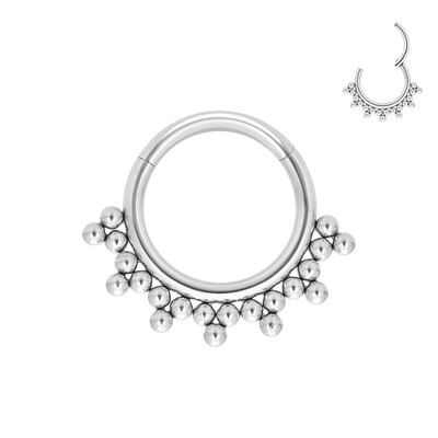 G23 titán piercing orrgyűrű test ékszer karika fülbevaló ASTM F136 porc tragus membrán titán csukló