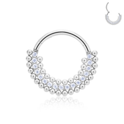 G23 titán piercing orrgyűrű test ékszer karika fülbevaló ASTM F136 porc tragus membrán titán csukló