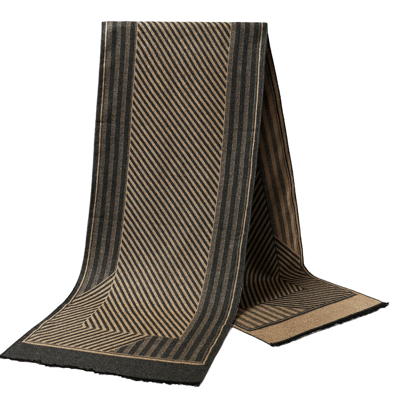 Eșarfă de lux cu imprimeu pentru gât, toamnă și iarnă, eșarfă din cașmir, populară, nouă, rezistentă la vânt, șal de nisip, ieșire la modă, eșarfă de afaceri pentru bărbați