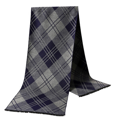 Wrap de afaceri pentru bărbați șaluri de modă cașmir groase eșarfă caldă toamnă clasică în carouri bărbați eșarfe iarnă pashmina prosop de plajă lung