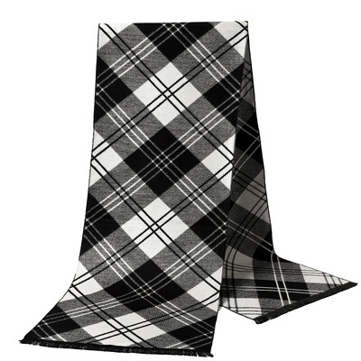 Wrap de afaceri pentru bărbați șaluri de modă cașmir groase eșarfă caldă toamnă clasică în carouri bărbați eșarfe iarnă pashmina prosop de plajă lung