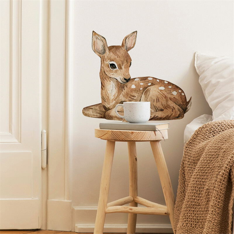 60x54cm animacinių filmų elnio sienų lipdukai Vaikų kambario sienų lipdukai vaikų kambariui kūdikių darželyje miegamojo svetainės dekoro tapetai