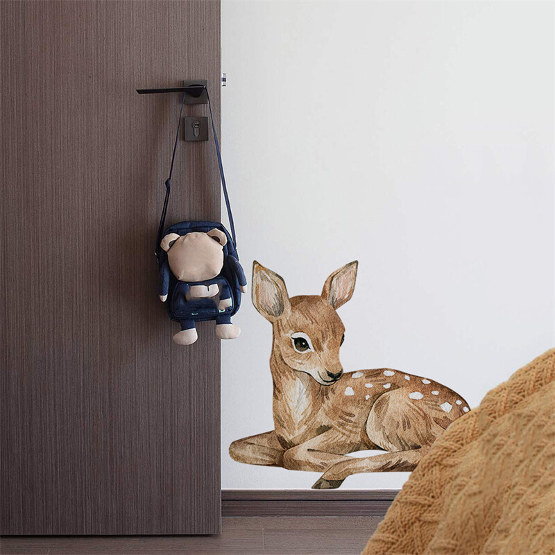 60x54cm animacinių filmų elnio sienų lipdukai Vaikų kambario sienų lipdukai vaikų kambariui kūdikių darželyje miegamojo svetainės dekoro tapetai