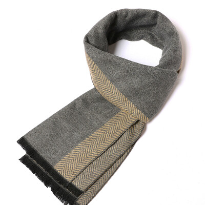 Kirándulás férfi üzleti sál Luxus nyomtatott nyakkendő Divat Népszerű új szélálló homokkendő Őszi és téli kasmír sál