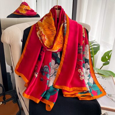 2023 Luxury Brand Fashion Γυναικείο φουλάρι 180cm * 90cm ώριμο γυναικείο φουλάρι Bandana