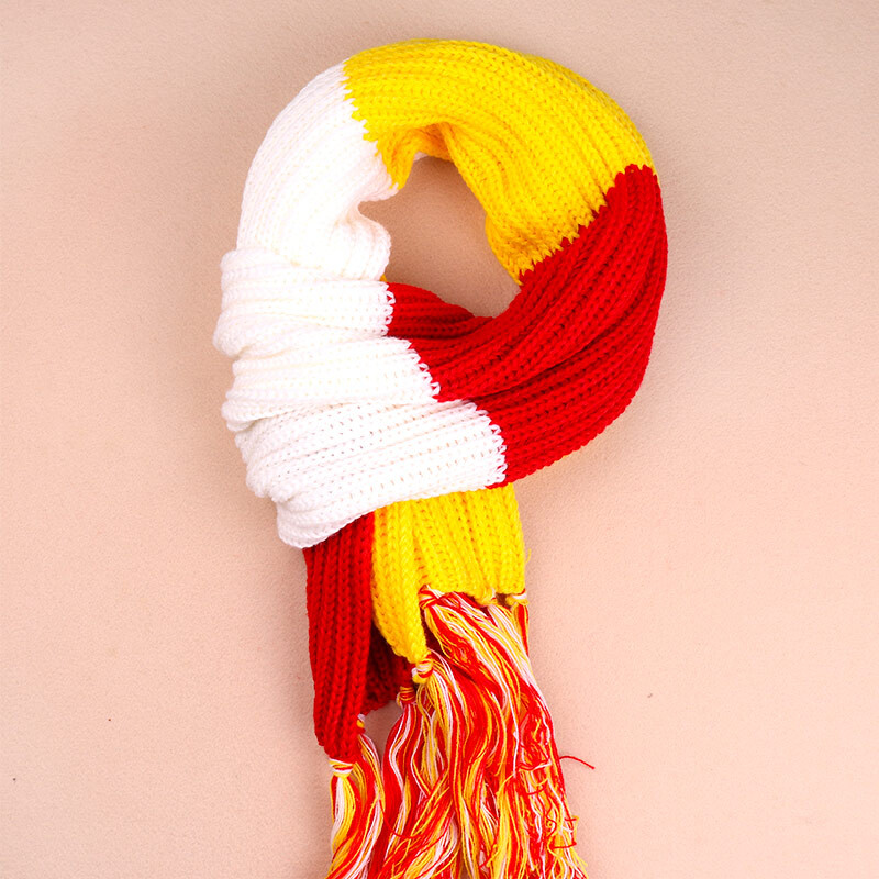 Eșarfe cu ciucuri termice groase de iarnă Oeteldonk eșarfă olandeză de carnaval tricotat rezistent la vânt femei bărbat eșarfă 100% acril eșarfă de petrecere