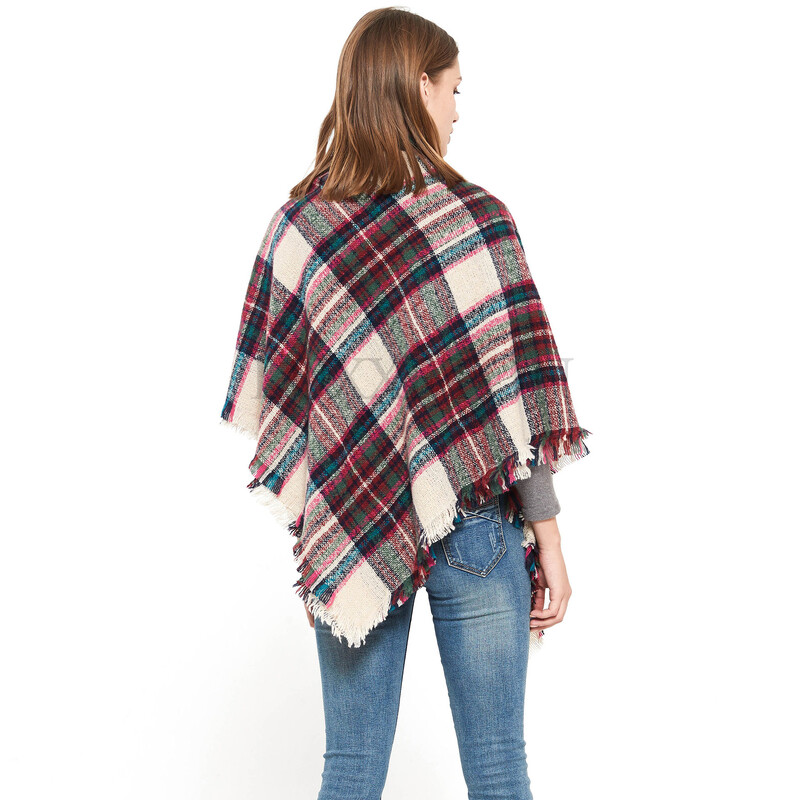 Női kasmír téli sál kötött pashmina bandana kockás női meleg kantáros háromszög sálak női takaró kendők ruhák kiegészítők