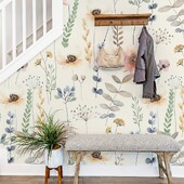 3 DB többszínű akvarell virágmintás vastagított nedvességálló vízálló tapéta öntapadós lehúzható és ragasztó otthon dec.