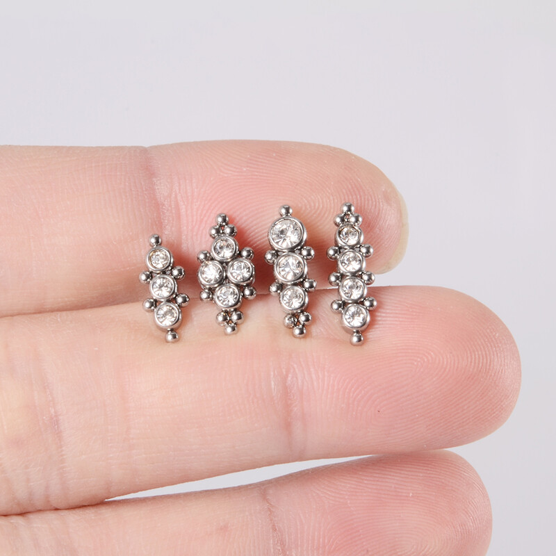1 ks piercing do brucha z chirurgickej ocele, krištáľové piercing do pupka, zirkón a korálka pre ženy