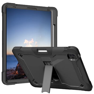 Statīvs planšetdatora futrālis iPad Pro Air 4 5 6 7 8 9 10 Mini triecienizturīgi futrāļi 2024 2022 9,7 10,2 11 10,9 12,9 13 collu Coque Coque