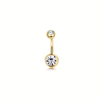 Piercing do pupka Drperfect 14G z chirurgickej ocele, jednoduchý, krátky, sada krúžkov do pupka, sexi piercingové šperky.
