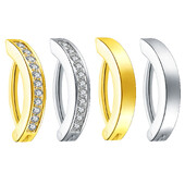 14G G23 Titan Clicker Inel pentru buric, 10/12mm Cerc curbat inversat Ombilic Barbell Body Piercing Bijuterii