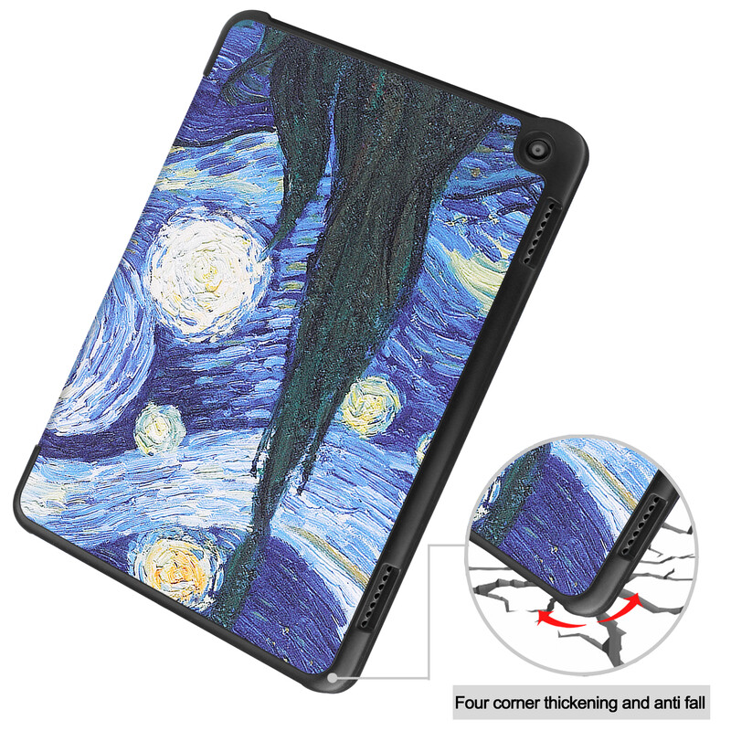 Ümbris Amazon Fire HD 10 2023 Fire Max 11 Fire HD8/HD8 Plus 2022 jaoks koos põrutuskindla automaatse une-/äratusfunktsiooniga tahvelarvuti kattega