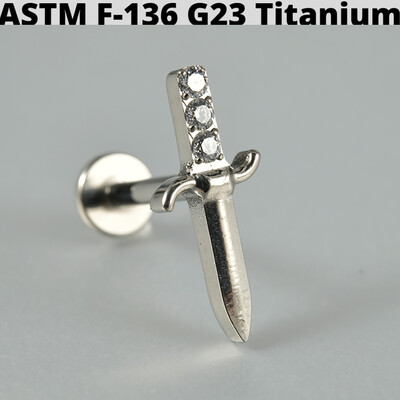 Cercei din cartilaj din titan solid Cz Steaua cu patru colțuri G23 Stud 16G Filet intern Sun Helix Ureche Tragus Piercing Bijuterii