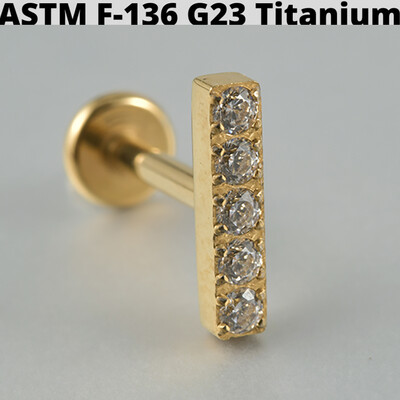 Cercei din cartilaj din titan solid Cz Steaua cu patru colțuri G23 Stud 16G Filet intern Sun Helix Ureche Tragus Piercing Bijuterii